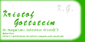 kristof gottstein business card